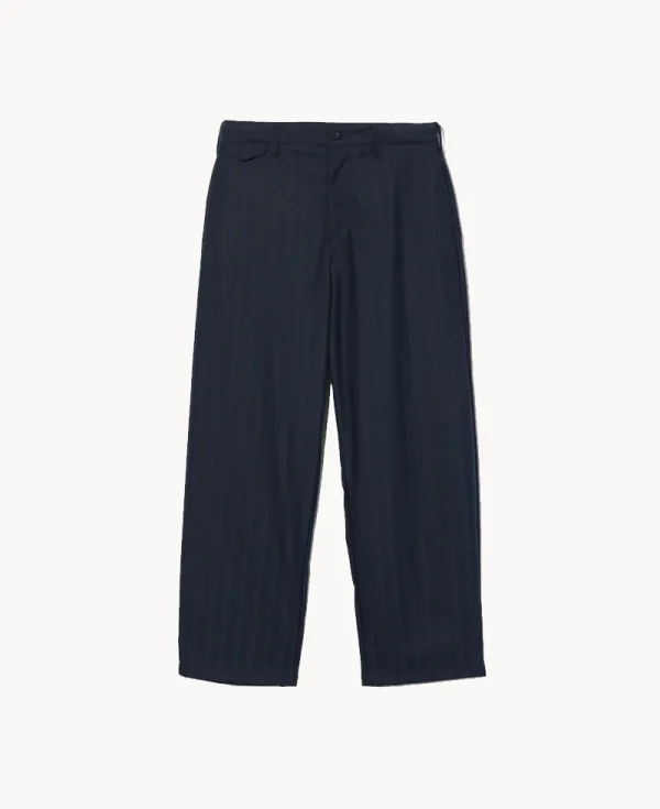 ENGINEERED GARMENTS Officer Pant – Navy Lurex Stripe