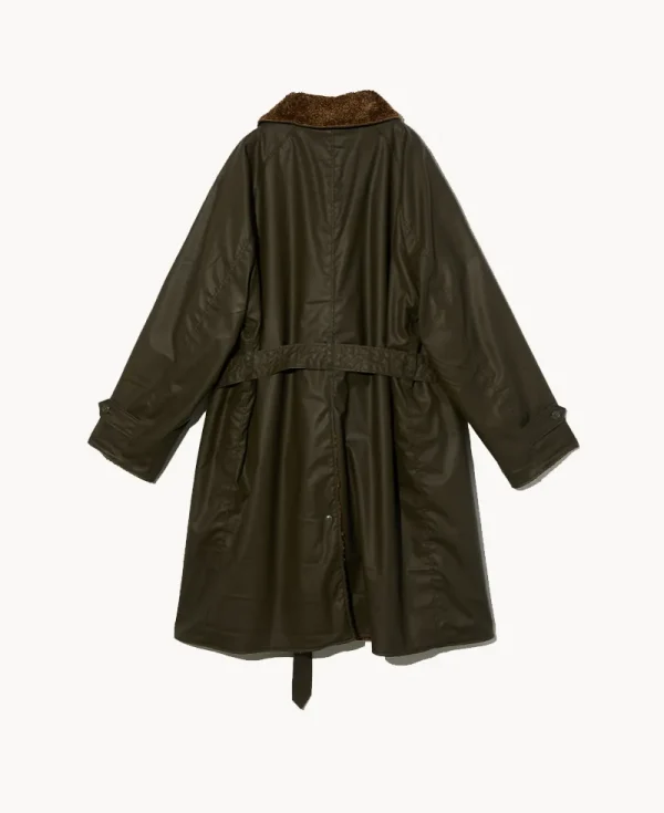 ENGINEERED GARMENTS Shawl Collar Reversible Coat – Brown Coated Brown Cruly Fur
