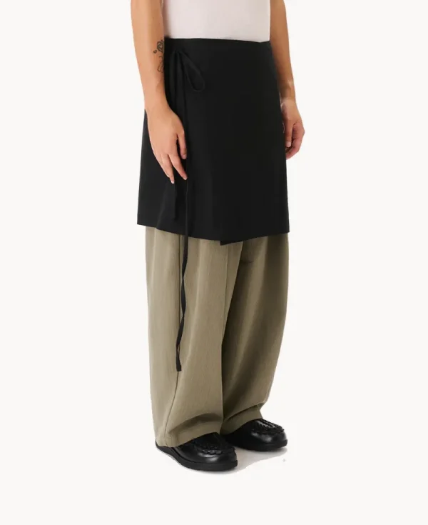 ESTUDIO NIKSEN Cotton Wrap Skirt - Black