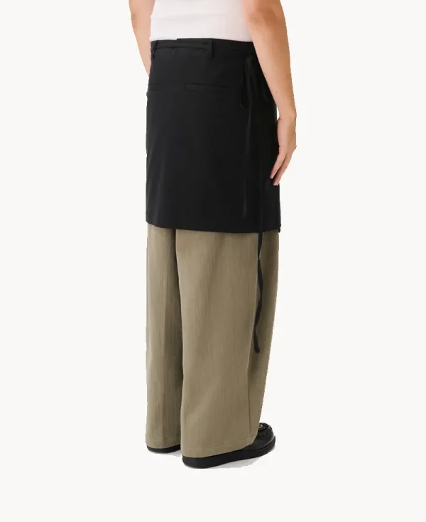 ESTUDIO NIKSEN Cotton Wrap Skirt – Black