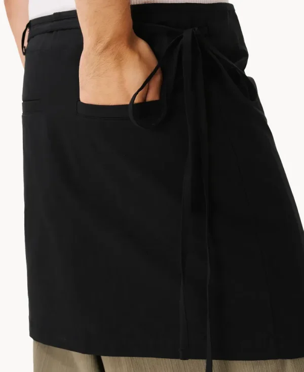 ESTUDIO NIKSEN Cotton Wrap Skirt – Black