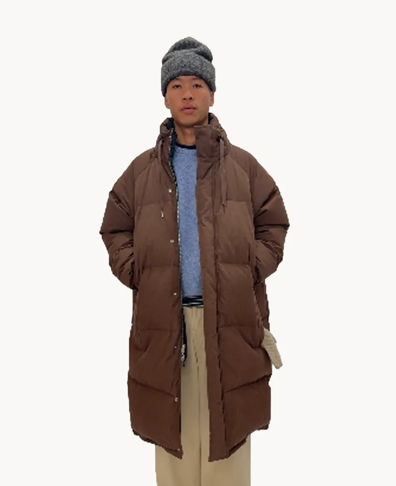 ESTUDIO NIKSEN Reversible Heavy Puffer – Brown Checkered ESTUDIO NIKSEN Reversible Heavy Puffer – Brown Checkered