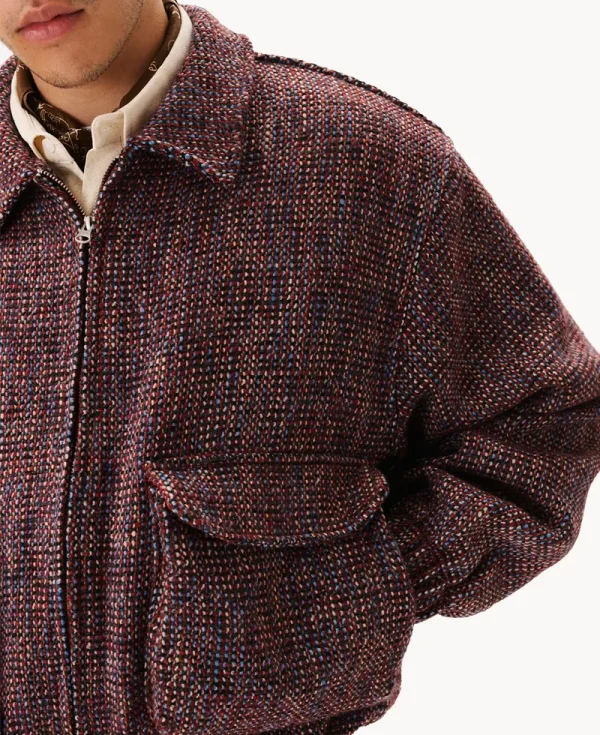 ESTUDIO NIKSEN Tweed Bomber Jacket – Checkered