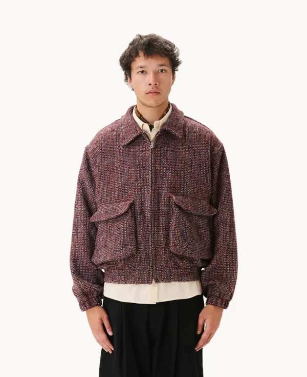 ESTUDIO NIKSEN Tweed Bomber Jacket – Checkered