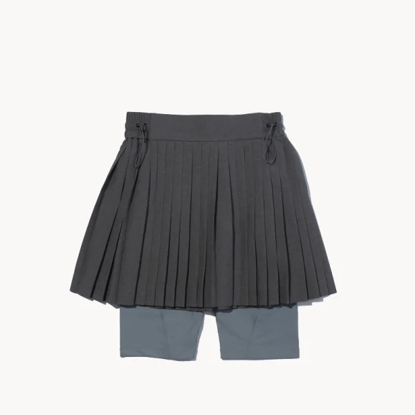F Ce Arc Pleat Skirt – Gray