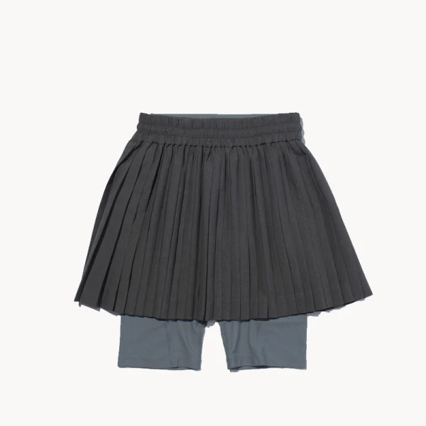 F Ce Arc Pleat Skirt – Gray