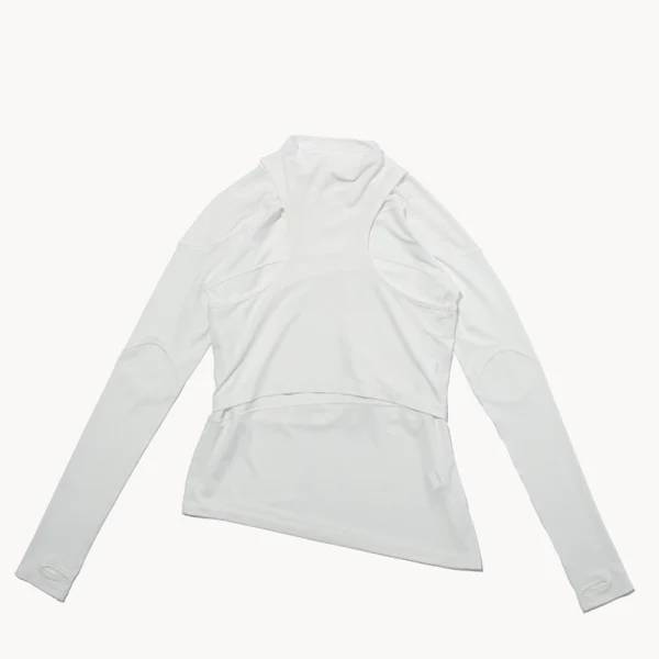 F Ce Long Sleeve Base Top – White