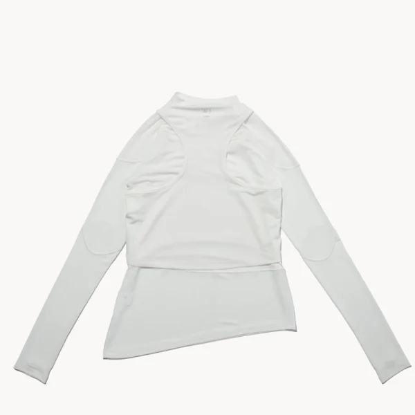 F Ce Long Sleeve Base Top – White