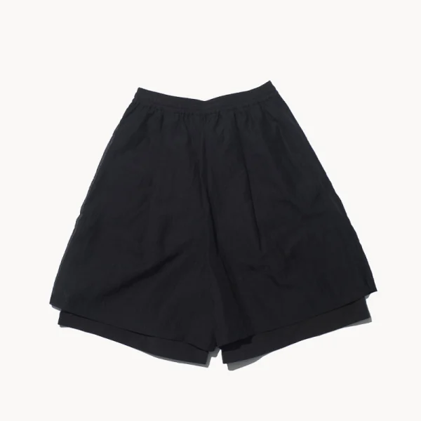 F/Ce. Mesh Layered Wide Short - Black