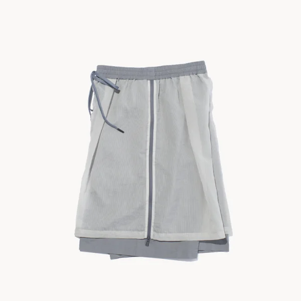 F/Ce. Mesh Layered Wide Short - Black