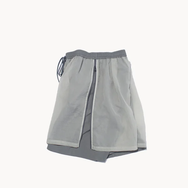 F/Ce. Mesh Layered Wide Short - Black
