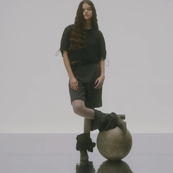 F Ce Pertex Crop Top – Gray