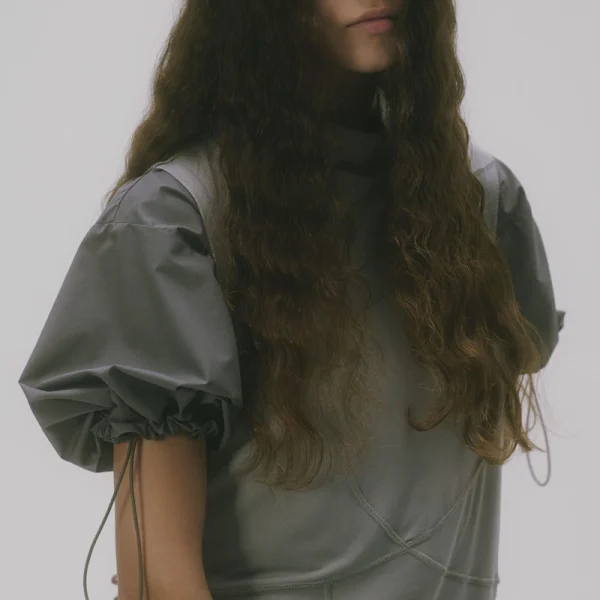 F Ce Pertex Crop Top – Gray