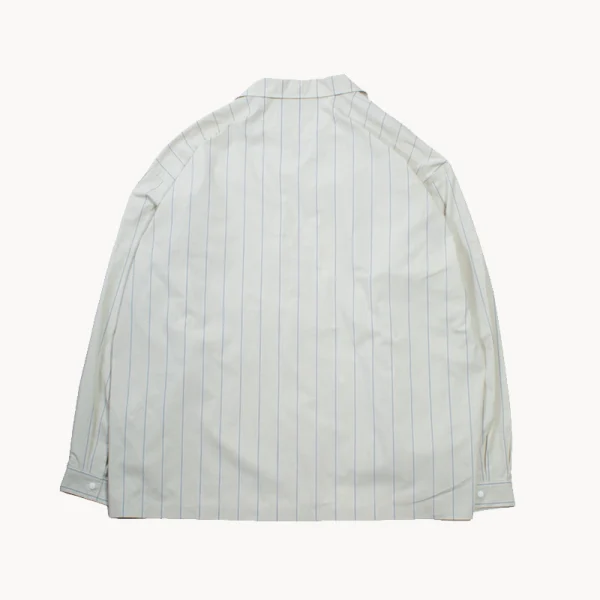 F Ce Recycle Open Collar Shirt – Ivory Stripe