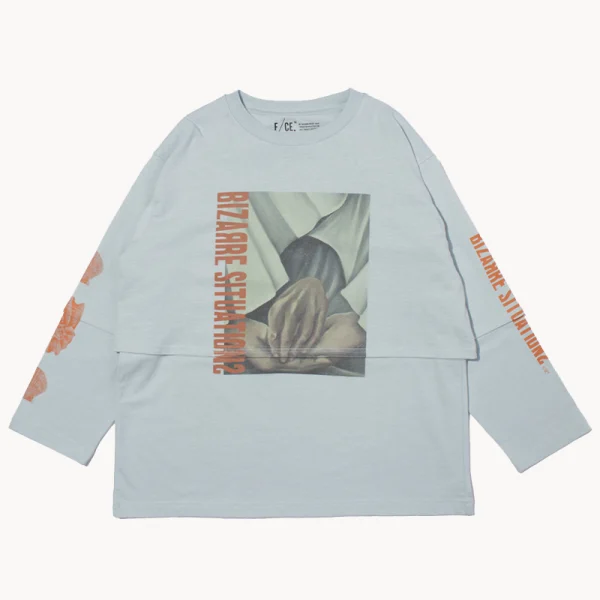 F Ce Shellfish by M.Enomoto Layered Tee – Blue