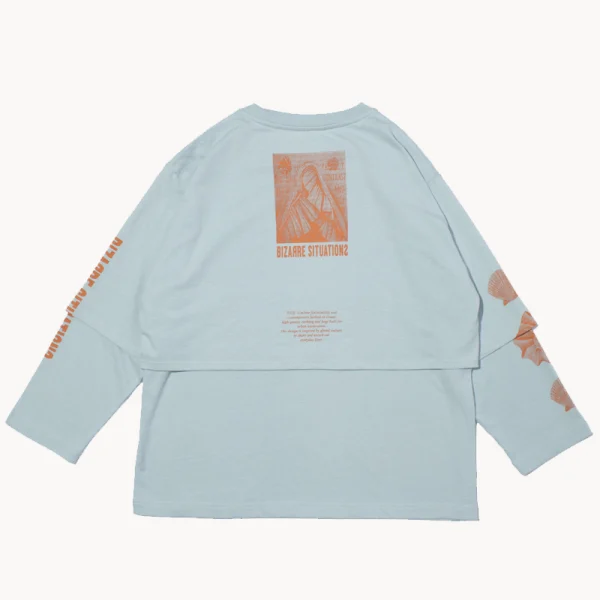 F Ce Shellfish by M.Enomoto Layered Tee – Blue