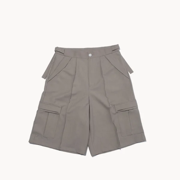 F Ce Twistpolyester Wide Shorts – Beige