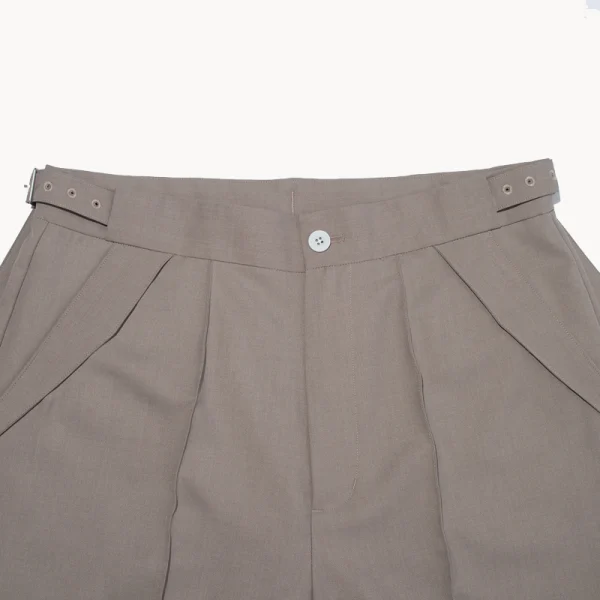F Ce Twistpolyester Wide Shorts – Beige