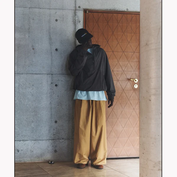 F/Ce. Tech Kersey Wide Drape Trouser - Beige