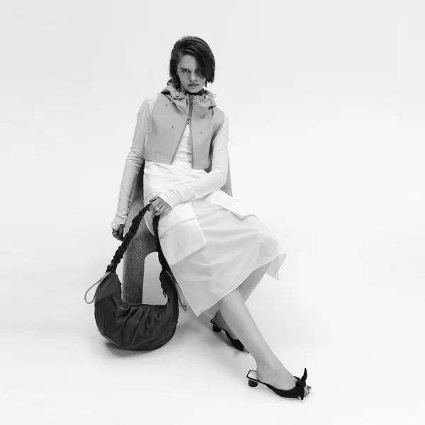 FCe Textured Twill Body Bag – Charcoal