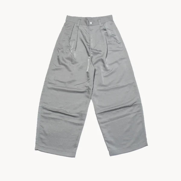 Two Tuck Wide Pants - Gray