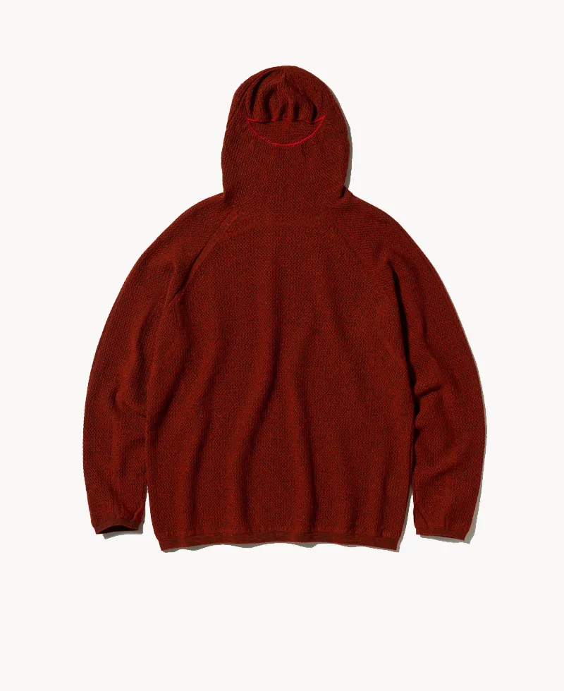 GOLDWIN 0 Perforated Wholegarment Knit Top – Scarlet GOLDWIN 0 Perforated Wholegarment Knit Top – Scarlet