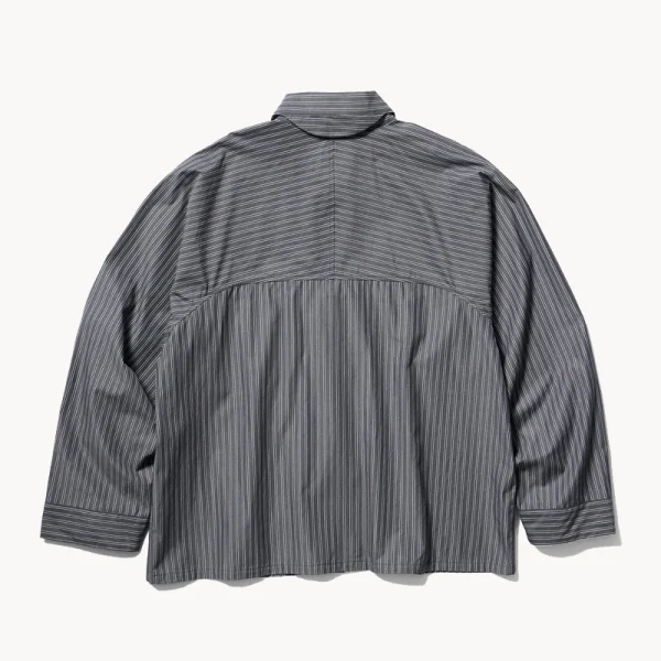 GOLDWIN 0 Reflective Striped Shirt – Deep Charcoal