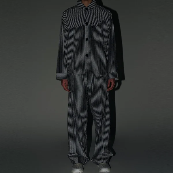 GOLDWIN 0 Reflective Striped Shirt – Deep Charcoal