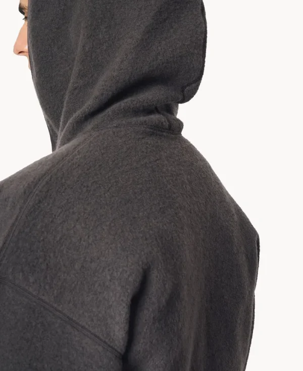 GOLDWIN 0 Wool Fleece Hoodie – Dark Lava
