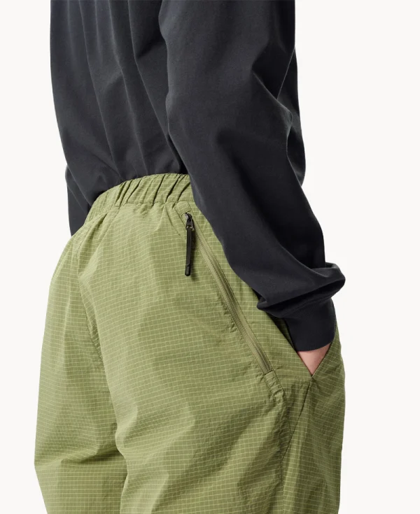 GOLDWIN Dope Dyed Rip-stop Pants Carbon Gray