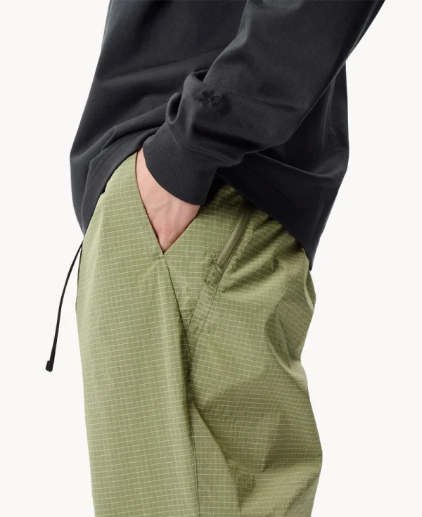 GOLDWIN Dope Dyed Rip-stop Pants Carbon Gray