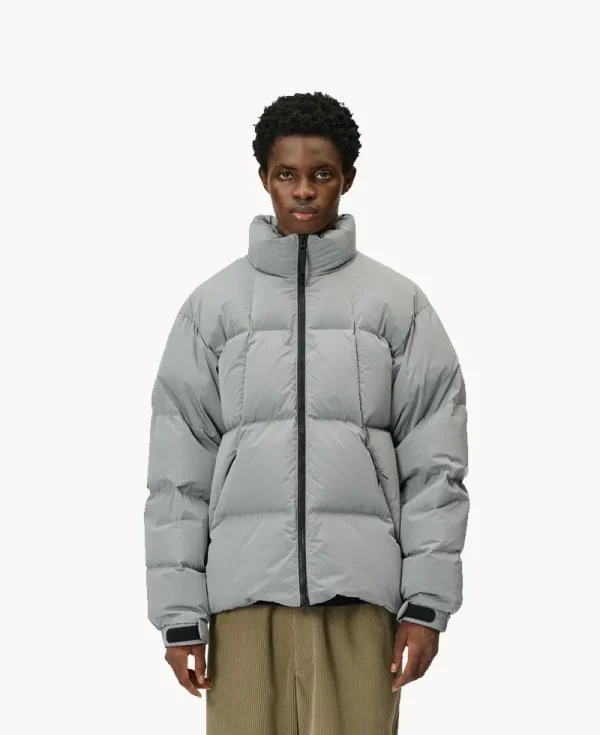 GOLDWIN Dope Dyed Ripple Nylon Down Jacket – Dark Navy