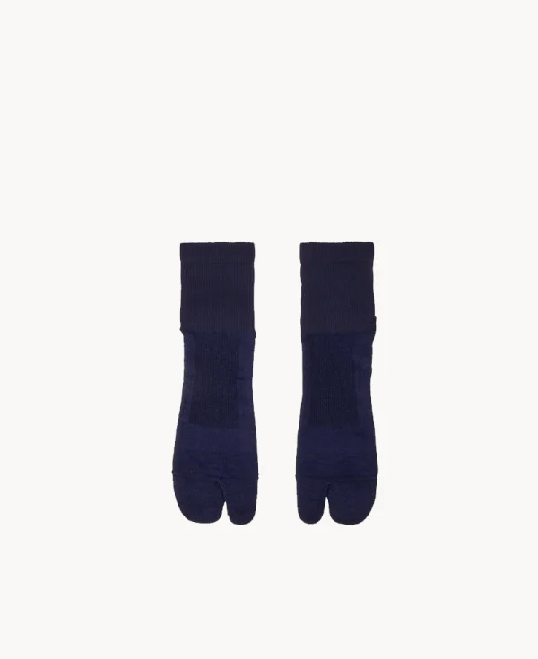 GOLDWIN Paper Fiber Tabi Quarter Socks Black