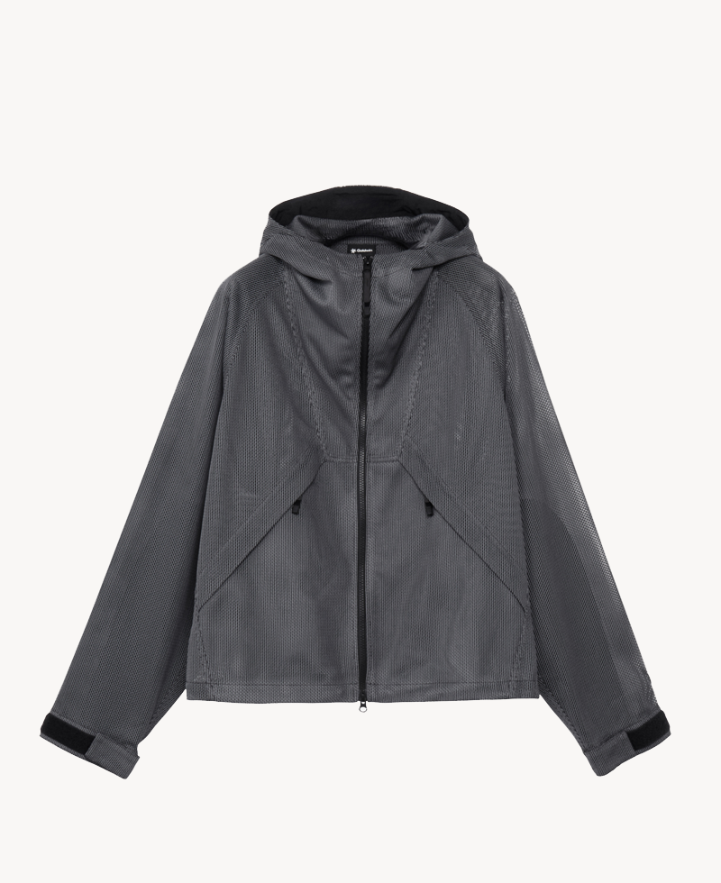 GOLDWIN Tonalith Mesh Hooded Jacket Black GOLDWIN Tonalith Mesh Hooded Jacket Black