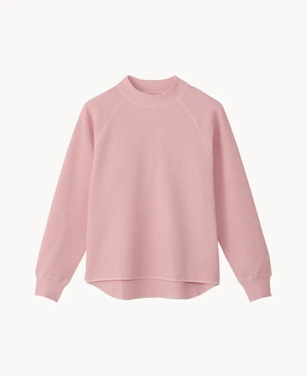 GOLDWIN WF Light Mock Neck LS T-shirt – Pink Nectar