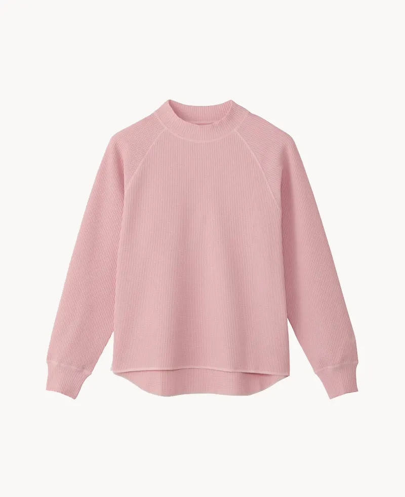 GOLDWIN WF Light Mock Neck LS T-shirt – Pink Nectar GOLDWIN WF Light Mock Neck LS T-shirt – Pink Nectar