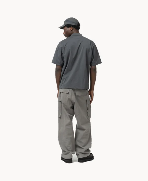 HAVEN - Alta Shirt – Graphite Nylon Taffeta