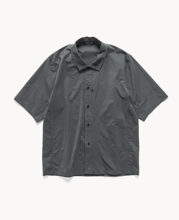HAVEN - Alta Shirt – Graphite Nylon Taffeta