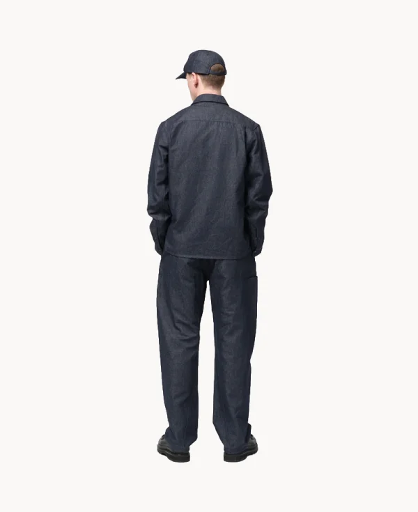 HAVEN - Helix Pant – Indigo Linen Denim