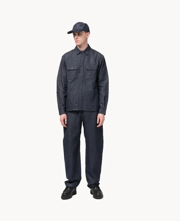 HAVEN - Helix Pant – Indigo Linen Denim