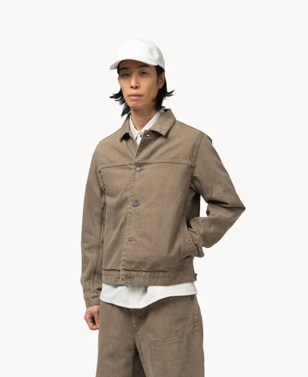 HAVEN - Rig Jacket – Taupe Cotton Denim
