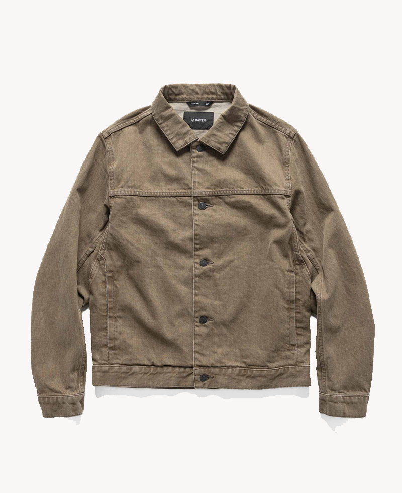 HAVEN - Rig Jacket – Taupe Cotton Denim HAVEN - Rig Jacket – Taupe Cotton Denim