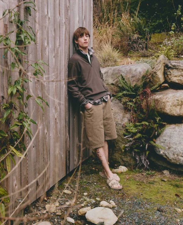 HAVEN - Rig Shorts – Taupe Cotton Denim