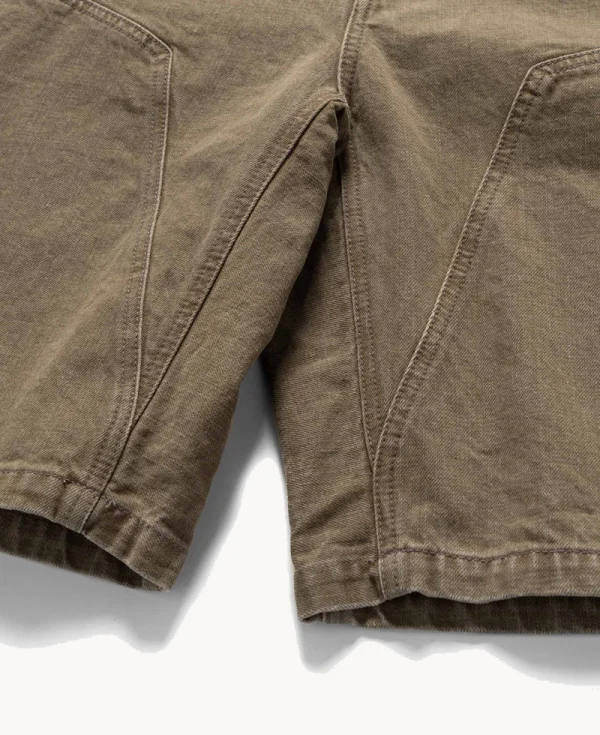 HAVEN - Rig Shorts – Taupe Cotton Denim