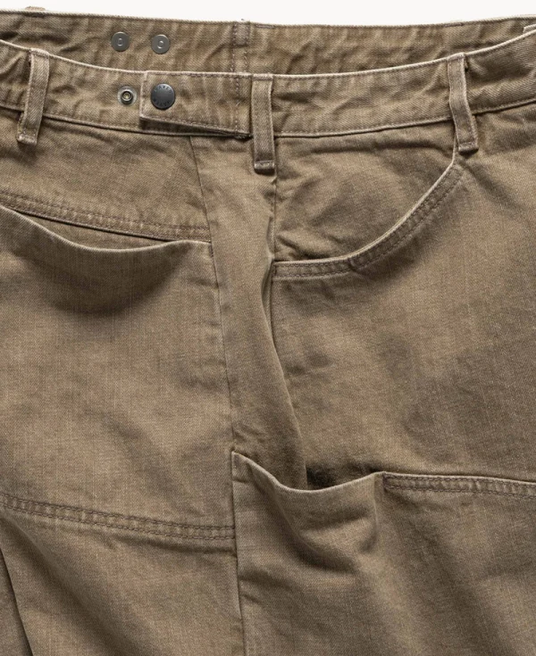 HAVEN - Rig Shorts – Taupe Cotton Denim