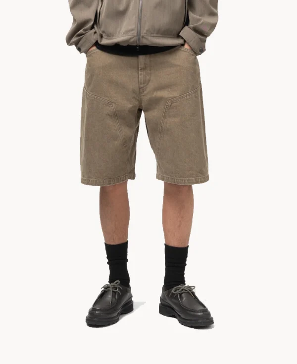 HAVEN - Rig Shorts – Taupe Cotton Denim