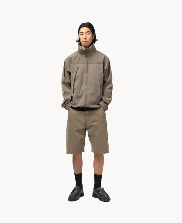 HAVEN - Rig Shorts – Taupe Cotton Denim