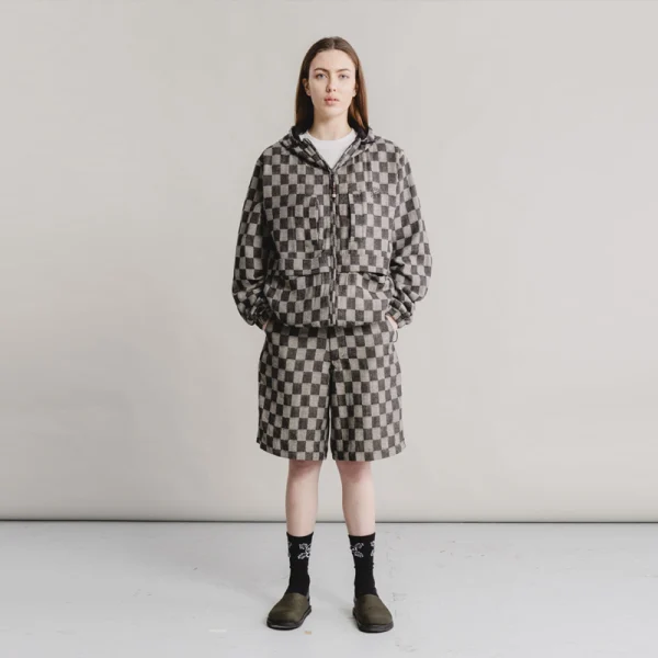 HERESY Trellis Jacket – Black Check