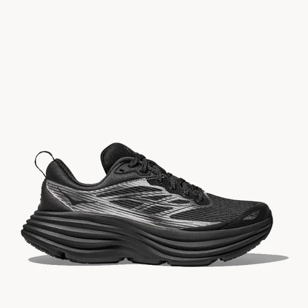 HOKA Bondi 8 TS Caged - Black Silver