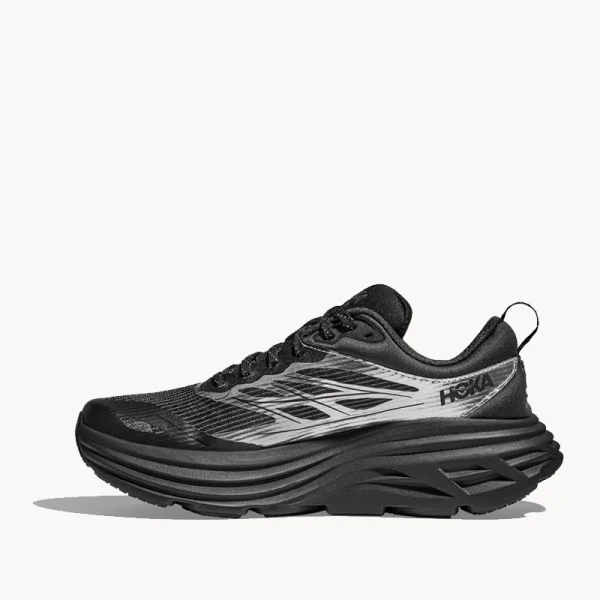 HOKA Bondi 8 TS Caged - Black Silver